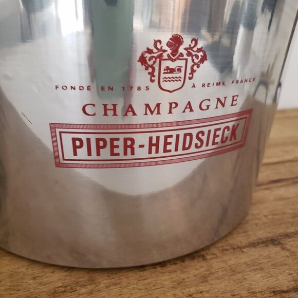 Piper-Heidsieck Champagne Large Party Multi Bottle Ice Bucket Cooler Stainless - Picture 5 of 14